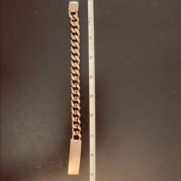 Speidel ID Bracelet Brushed Gold Tone - Picture 12 of 13